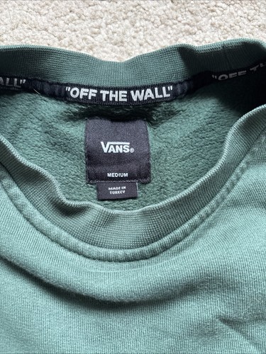 mens vans sweatshirt medium Green - Picture 5 of 6