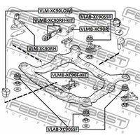 Febest Lagerung AchsköRper Hinten FüR Volvo V70 Ii P80_ Sw XC90 I 275 Lw