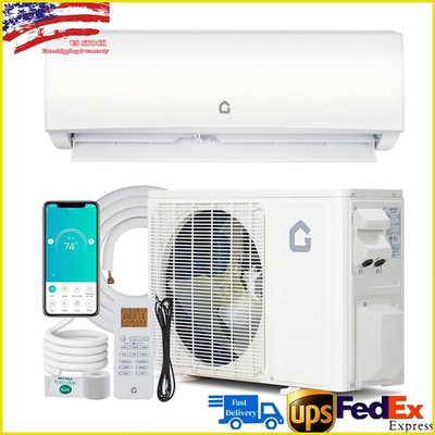 9000 BTU Ductless Mini Split Air Conditioner AC Unit W/Heat Pump 20 SEER2 230V