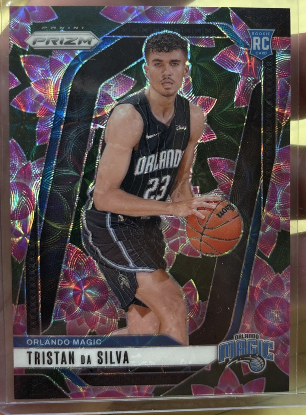 2024-25 Panini Prizm Tristan Da Silva #256 Lotus Flower Prizm /18 (RC)