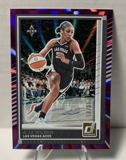 A'Ja Wilson 2025 WNBA Donruss Basketball Purple Laser /99 Las Vegas Aces