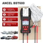 Ancel BST600 12V 24V Battery Tester with Printer Car Load Charging Cranking Test