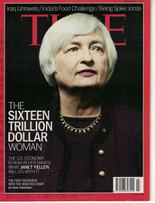 TIME Magazine 2014 January 20 Janet Yellen Sixteen Trillion Dollar Woman Iraq