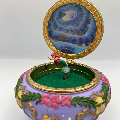 Disney Kleine Meerjungfrau 1988 Spieluhr Schmuckkästchen Arielle spielt unter dem Meer #708EK66 - Bild 2 von 15