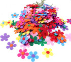 250 Pcs Felt Flowers Fabric Flower Embellishments, Small Craft Flowers Felt Flow