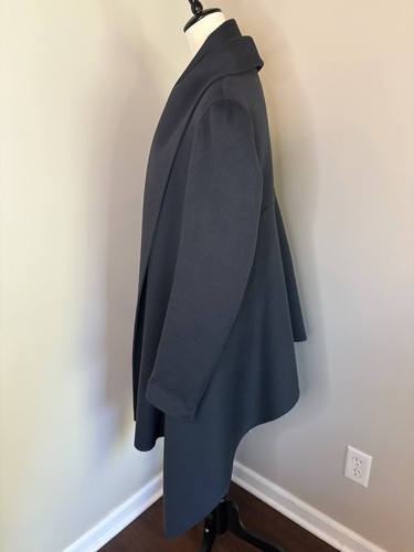 Nicole Fahri Women’s Designer Baby Alpaca Jacket Coat Gray US 8 UK 12 Italy Made - Picture 5 of 9