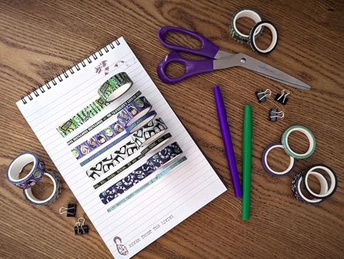Zeitschriften Beetlejuice Washi Tape Konvolut, 8 Rollen, 4 15 mm Rollen & 4 - Bild 2 von 7