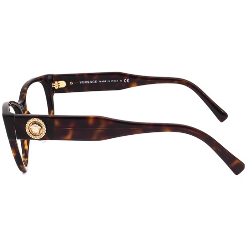 Versace Eyeglasses MOD. 3281-B 108 Dark Havana Rhinestones Italy 51[]17 140 - Picture 5 of 6