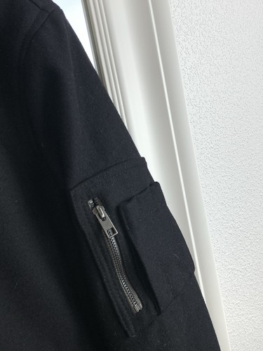 Allsaints Wool Jacket Bomber Black Size: M - Picture 7 of 15