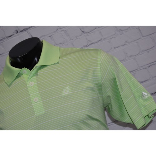 Adidas Golf Polo Shirt Mens Size Medium Polyester Performance ClimaLite Green - Picture 2 of 6
