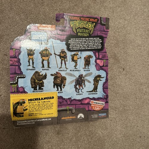 Figurine Playmates Teenage Mutant Ninja Turtles Mutant Mayhem Michelangelo NEUVE !!! - Photo 2/2