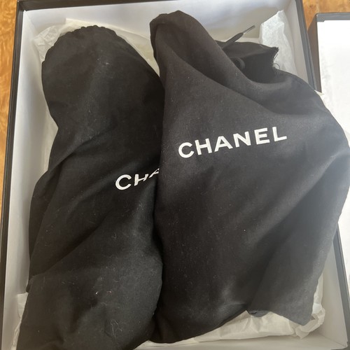 Chanel Pumps Dark Silver Bronze Color 39H See Photos CC Logo Toe - Picture 3 of 24