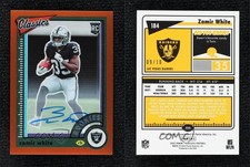 2022 Panini Classics Rookies /10 Zamir White #184 Rookie Auto RC