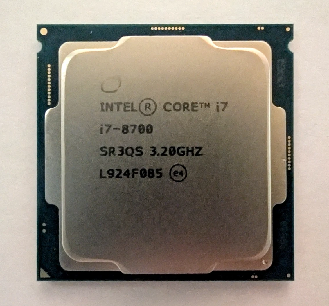 Intel Core i7-8700 Processor Model LGA 1151/H4 Socket Type 6 Core