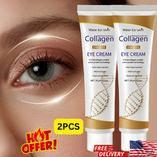 2PCS Collagen Eye Cream Anti Aging Dark Circles Wrinkle Remover Moisturizing
