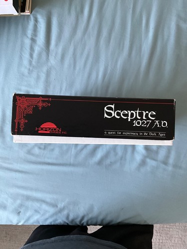 VINTAGE SCEPTRE 1027 A.D. CHESS VARIANT BOARD GAME 1986 HORIZON COMPLETE USED - Picture 12 of 12