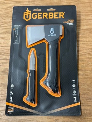 Gerber Outdoor Gear Gator Combo Axe with Knife + Sheath Black