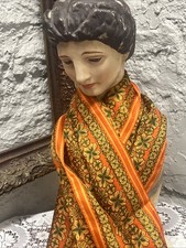 Vintage Vera Silk Hand-rolled Scarf 44x14  