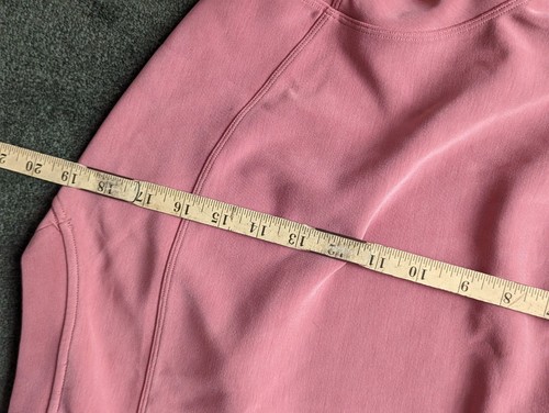 Lululemon Perfectly Oversized Cropped Crew Softstreme Pink Size S - Picture 6 of 6