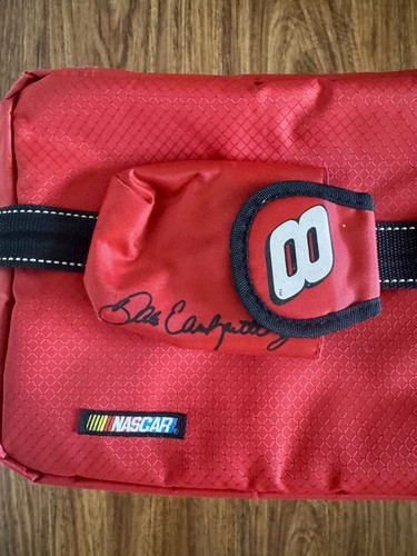 Dale Earnhardt Jr. Red Soft Cooler Lunchbox Racing Nascar #8 w/ Matching Koozy - Picture 3 of 5