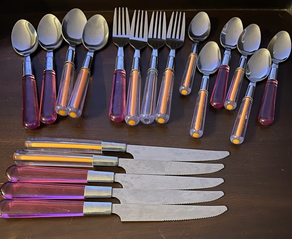 Набор из 19 винтажных столовых приборов из нержавеющей стали. Отличная сделка!! - Изображение 2 из 4