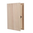 Hölzerne Aufbewahrungsbox für den Schreibtisch: 28 x 17,8 x 7 cm, aufklappbarer