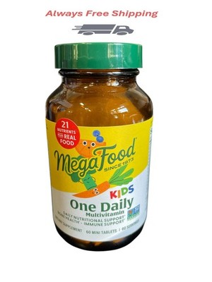 Sealed - MegaFood Kids One Daily Multivitamin -  Vitamin B, C, D , Zinc 60 tabs