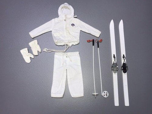 Vintage GI Joe 1964 Ski Patrol Uniform Ski Handschuhe Stöcke Hasbro (schönes Set) Lot