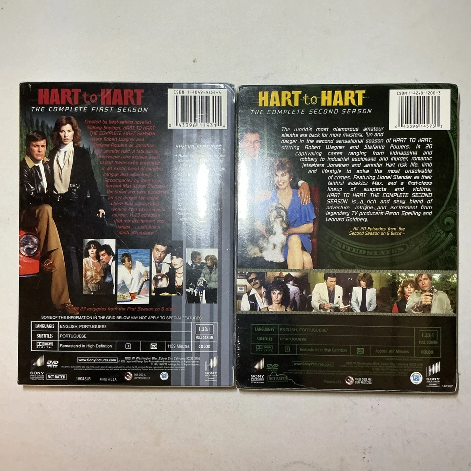 Hart To Hart Seasons 1 and 2 Complete Dvd Box Sets Both seasons SEALED Foto 2 de 3