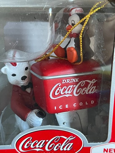 VNTG Lot of 4 Coca Cola Oranments Polar Bear Collection & Trim A Tree Collection - Picture 4 of 9
