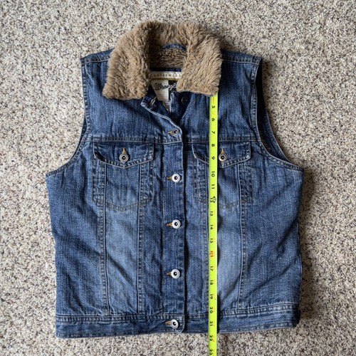 Wrangler Jeansweste Damen Größe M Kunstfell gefüttert Oberbekleidung Premium Quality Gear - Bild 5 von 5