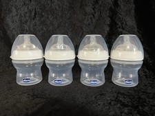 CHICCO Italy 150ml/5oz Classic Baby Nursers - Bottle/Ring/Nipple/Cover 4-pack