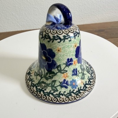 Boleslawiec Artystyczna Polish Pottery Bell, 4 