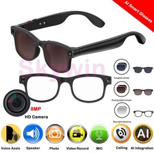 AI Smart Glasses Camera 1080P AI Translator Bluetooth Touch Sunglasses