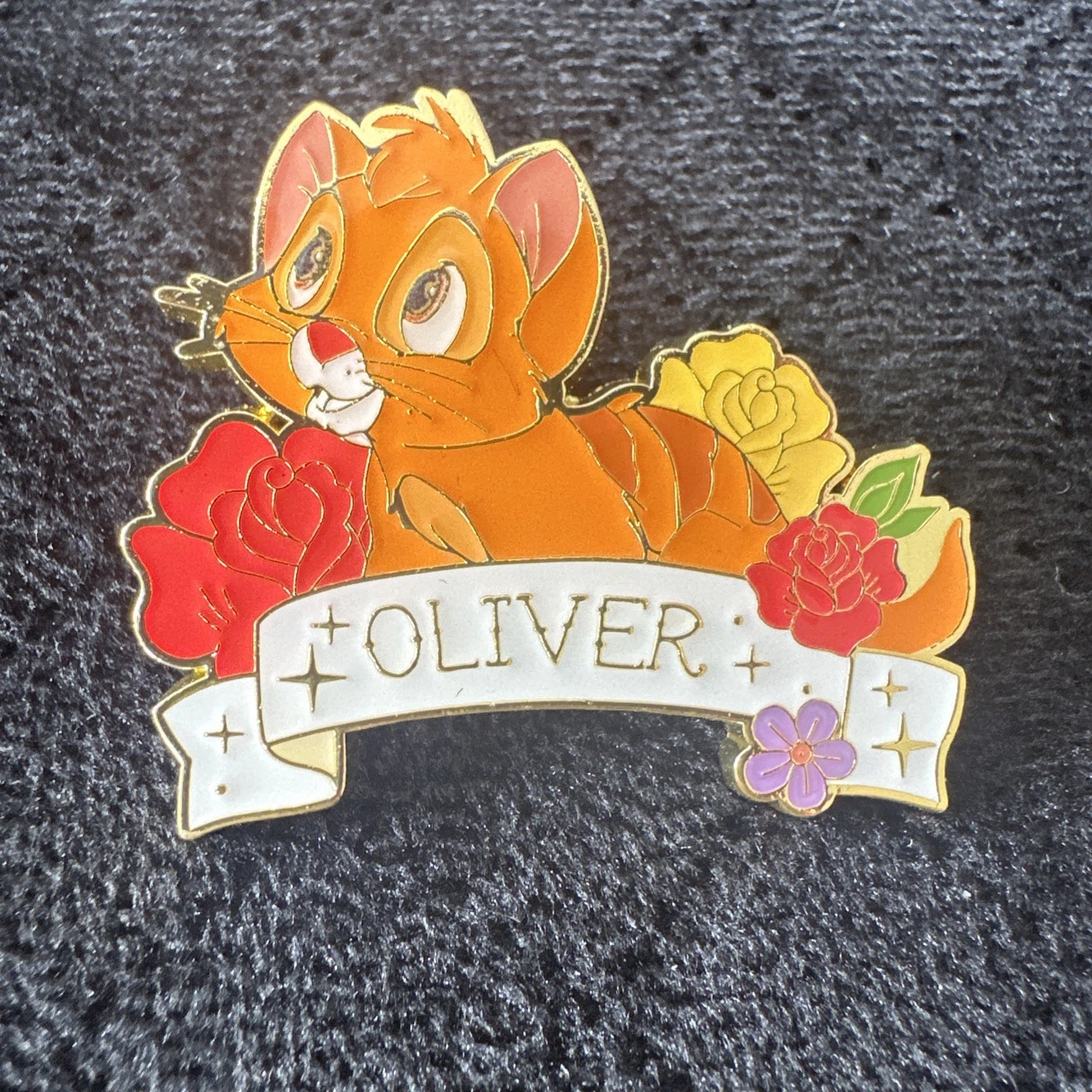 Loungefly Disney Animals Tattoo Blind Box Enamel Pin Oliver & Company Oliver