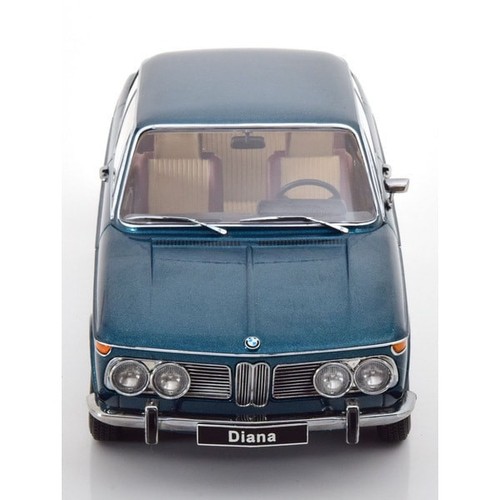 Kkdc181313 1/18 Bmw 2002 Ti Diana 1970 Turquoise Metallic Diecast Minicar - Picture 4 of 6