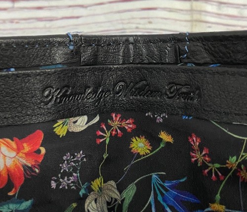 Robert Graham Flower Lined Slim Fold Mens Black Leather Wallet - RFID Protected - Bild 2 von 8