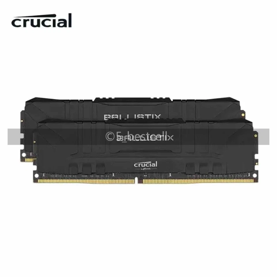 Lote DIMM de memoria de escritorio Crucial Ballistix 8 GB/16 GB DDR4 RAM 2666/3200/3600 MHZ