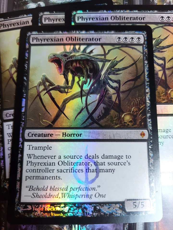 Phyrexian Obliterator 1x FOIL NPH MTG New Phyrexia Mythic MINT black - Image 2 of 3