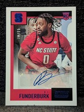 DJ Funderburk - 2021 Chronicles Draft Picks #SR-DJF Score Rookie Blue #/75 Auto