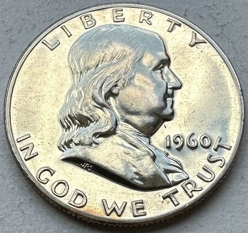 1960 Proof Franklin Half Dollar 90% Silver-INV#8329