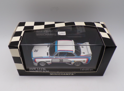MINICHAMPS 400 752930 BMW 3.5 CSL NORISRING DRM 1975 H.J. STUCK MINT BOXED 1:43 - Picture 2 of 9