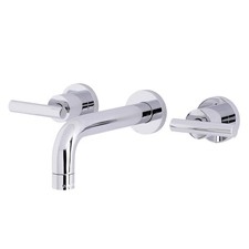 Kingston Brass KS8121CML Manhattan 2-Handle 8 in. Wall Mount Bathroom Faucet