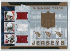 2007 SPx Winning Trios Jerseys #LEB Matt Leinart/ Edgerrin James/ Anquan Boldin