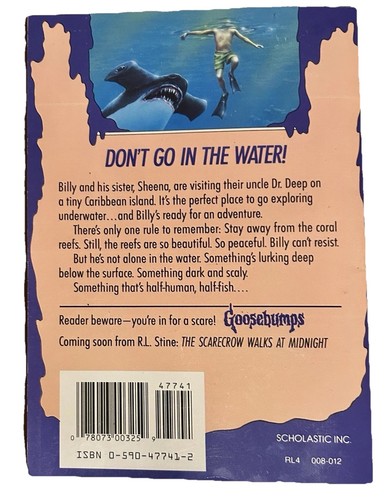 Gänsehaut: Deep Trouble von R.L. Stine (Taschenbuch, 1994) 1st Scholastic, Horror - Bild 2 von 3