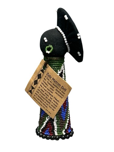 Zulu Matron Beaded Doll Multi Colored Beads Upon Marriage Doll NWT 6 1/2" Tall - Picture 2 of 10