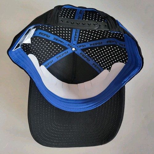 Pepsi SnapBack Mütze Gummi Logo PEP+ blau GG Outfitters schwarz - Bild 6 von 7