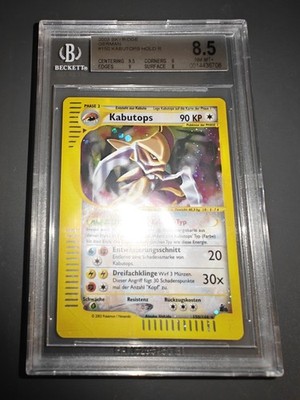 2003 Pokemon Skyridge Kabutops BGS 8.5 Mint Crystal Holo Deutsch