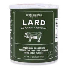 South Chicago Packing Traditonal LARD Shortening, 42 Ounces, Specialty... 