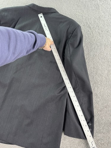 Vintage Brooks Brothers Anzug Sakko 46 R grau Wolle gestreift zweireihig USA - Bild 7 von 13
